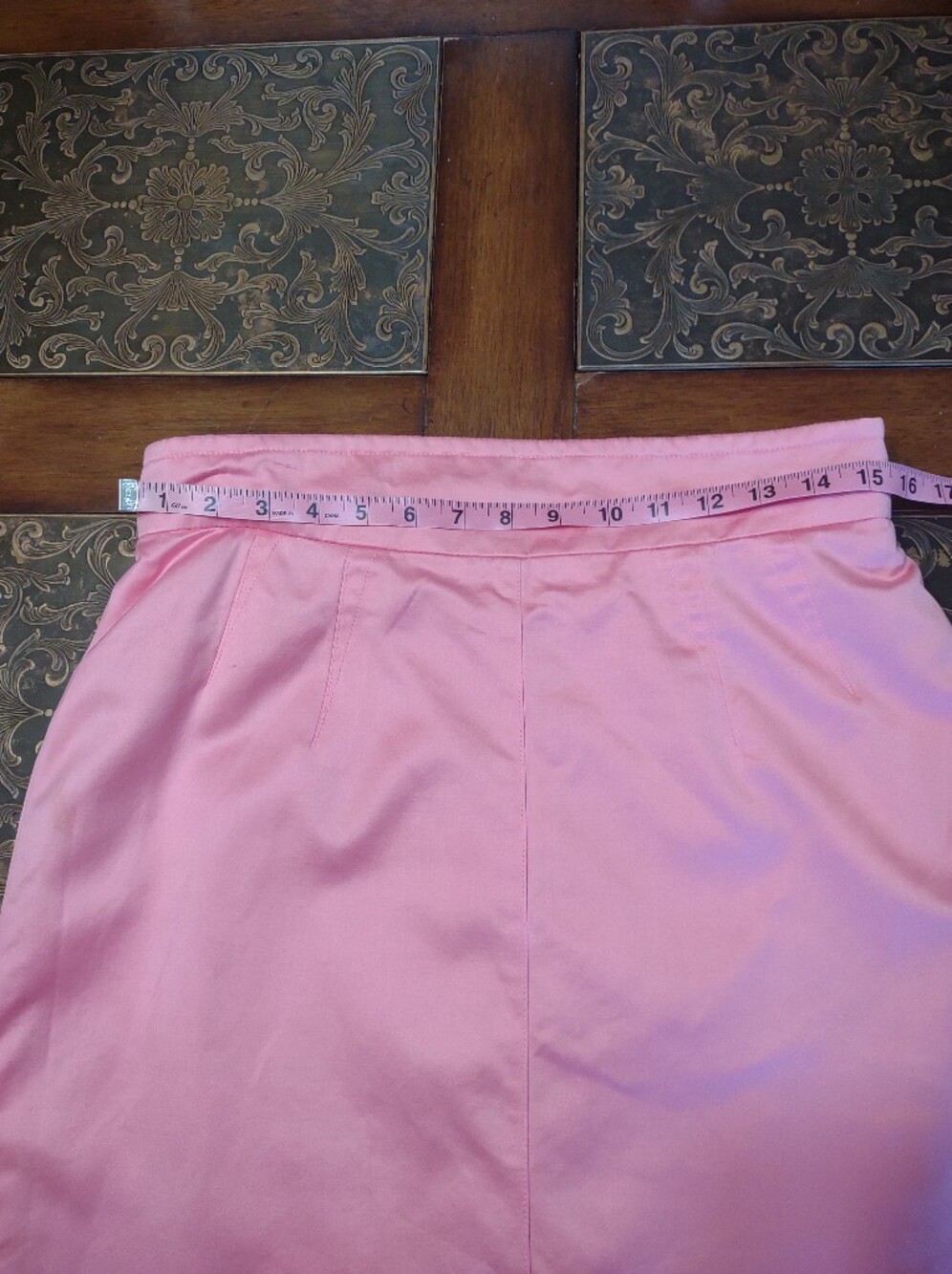 Escada Vintage Soft Pink High-Waist Pencil Skirt - Picture 8 of 12